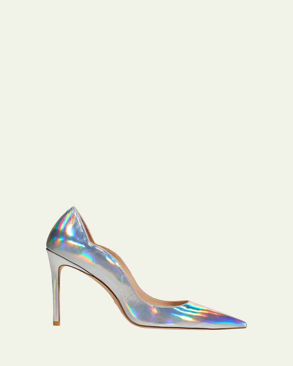 Stuart Iridescent Scallop Pumps